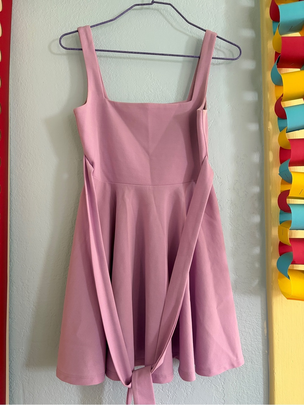 Lavender Skater dress stretch fabric Lucy in the sky size xs